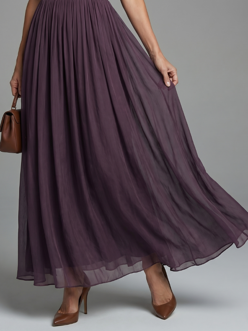 Romane™ | Robe maxi col montant
