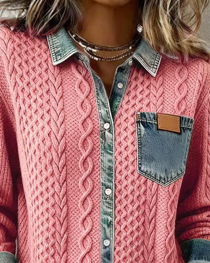 Makayla™ | Kontrastierendes Mesh-Hemd