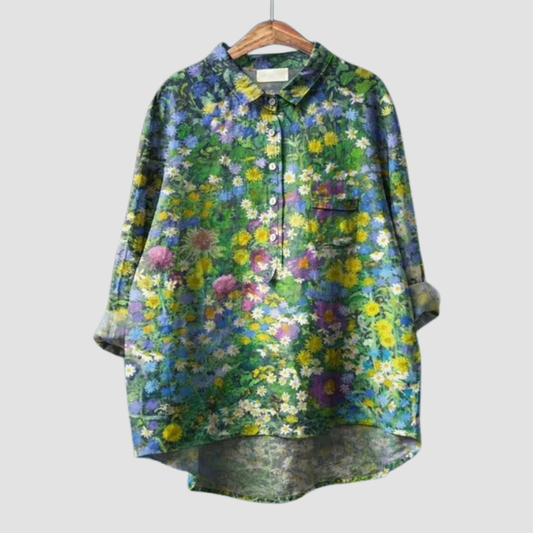 Blandine™ | Blouse florale lumineuse
