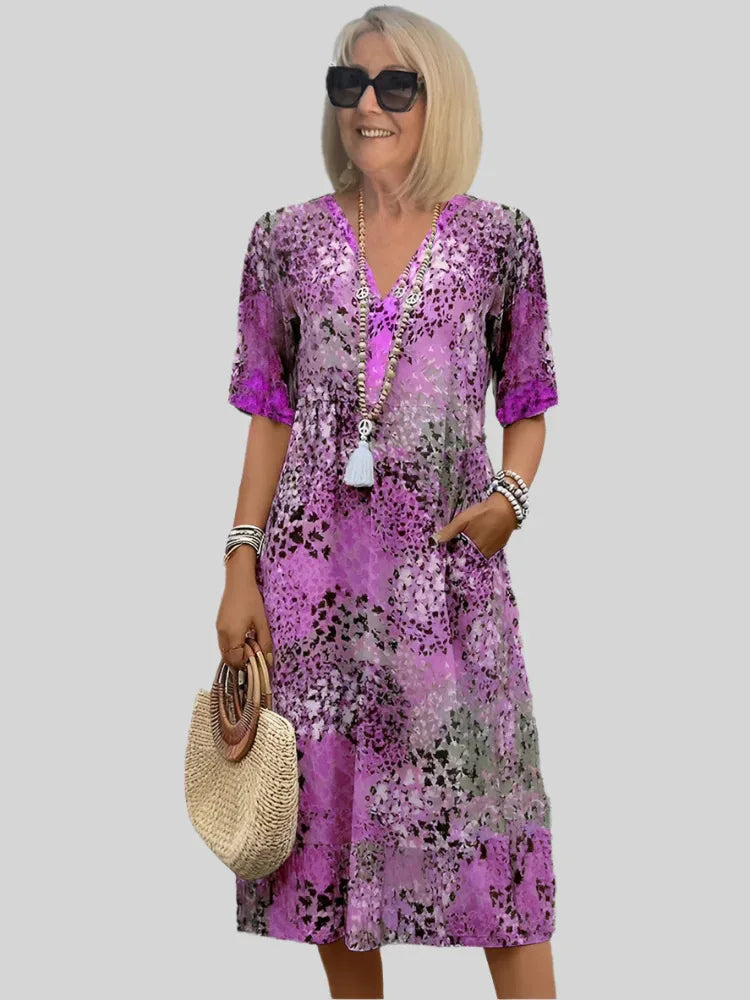Koro | Vintage-Kleid mit Druck