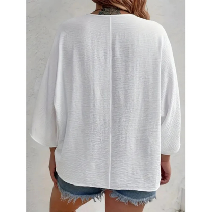 Dorothy™ | Elegantes V-Ausschnitt-Top mit Knopfleiste