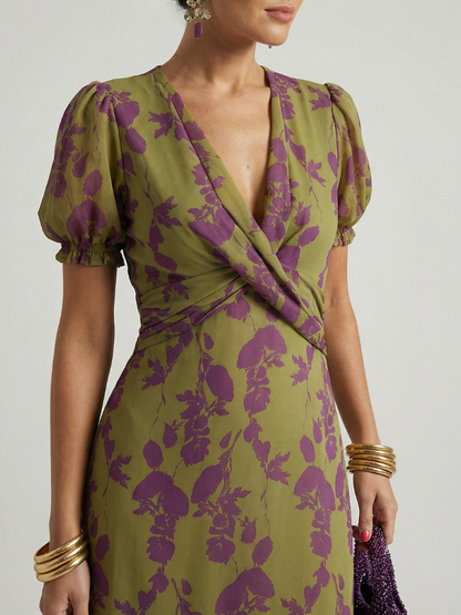 Steph™ | Robe midi fleurie