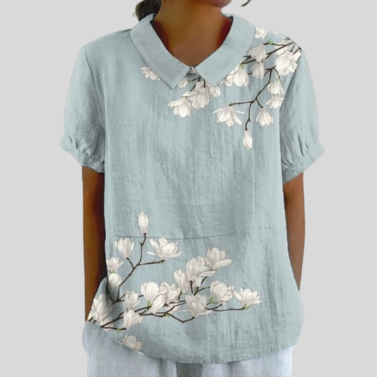 Aurore™ | Blouse fleurie placée