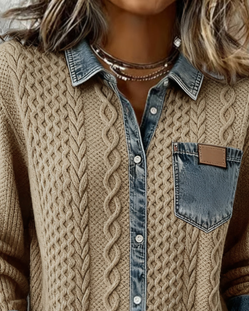 Makayla™ | Kontrastierendes Mesh-Hemd