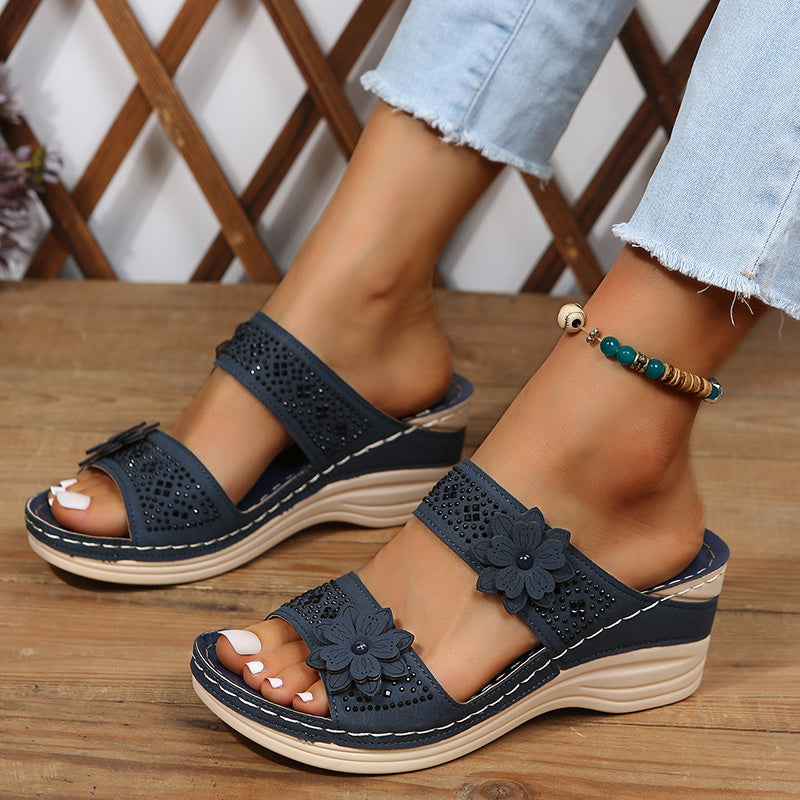 Helga™ | Sandales confort compensées