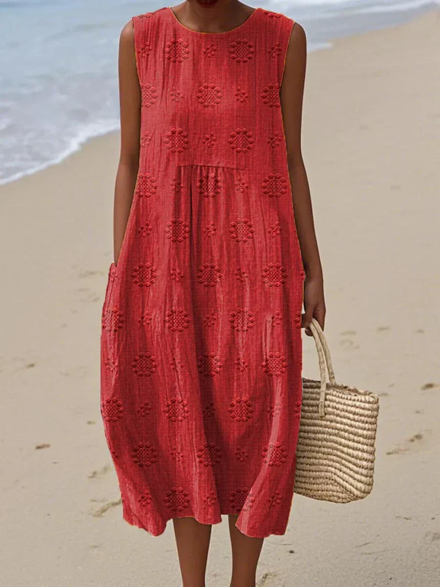 Judith™ | Elegantes Sommerkleid mit Taschen