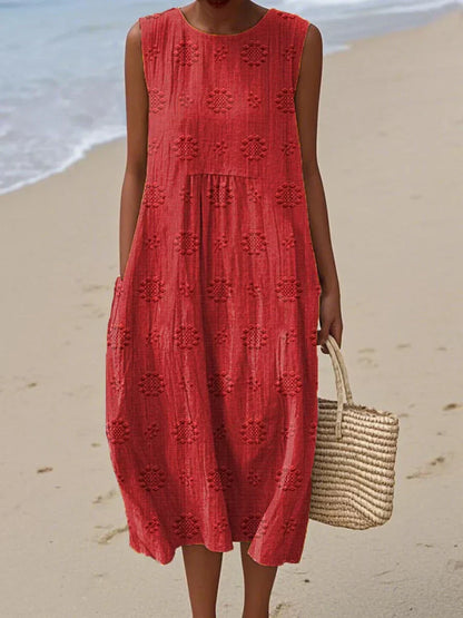 Judith™ | Elegantes Sommerkleid mit Taschen