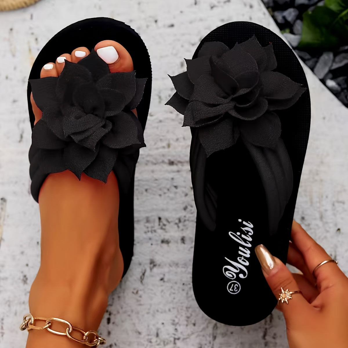 Liesl™ | Sandales à fleurs élégantes