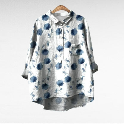 Solène™ | Blouse florale élégante
