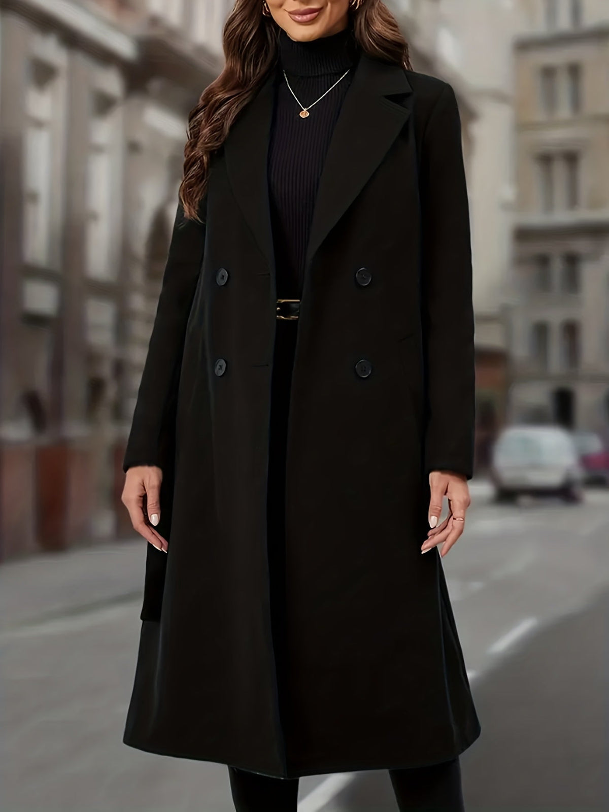 Aurelia | Manteau long à double boutonnage