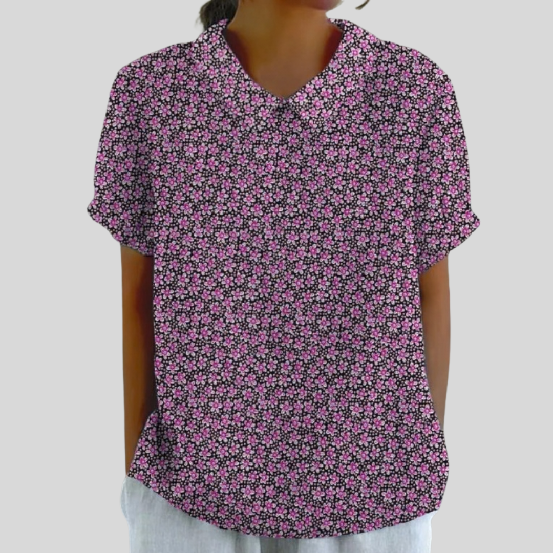 Léonie™ | Blouse micro-fleurie
