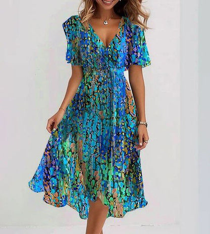 Sapphire | Leichtes blaues Midikleid