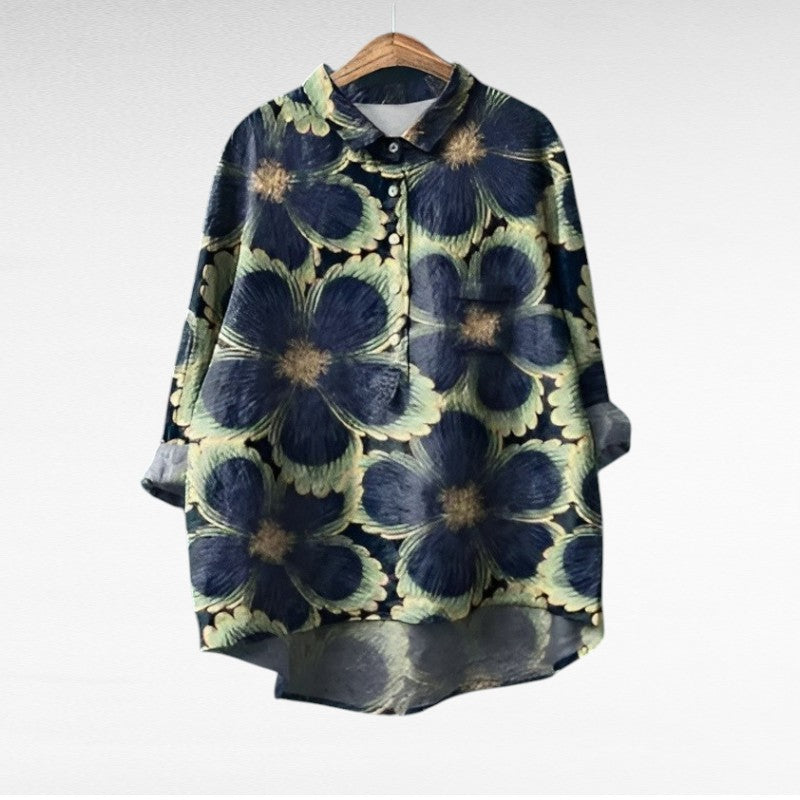 Solène™ | Blouse florale élégante