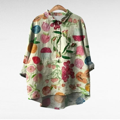 Solène™ | Blouse florale élégante