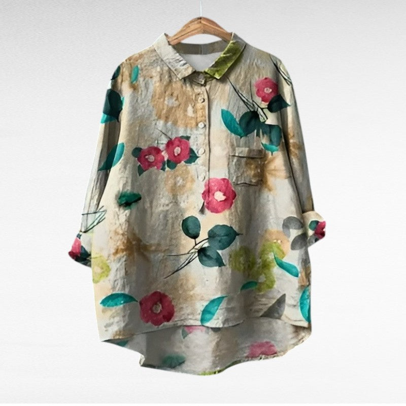 Solène™ | Blouse florale élégante
