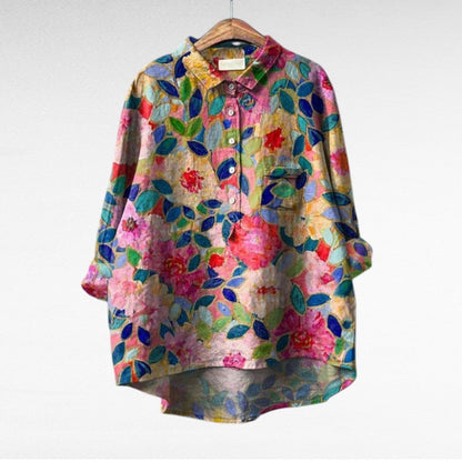 Séraphine™ | Blouse florale artistique