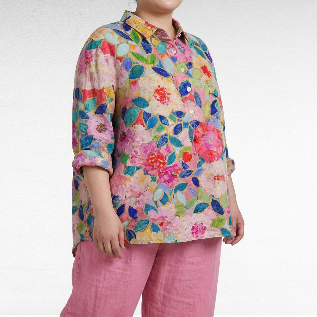 Claire™ | Blouse en lin d’été élégante