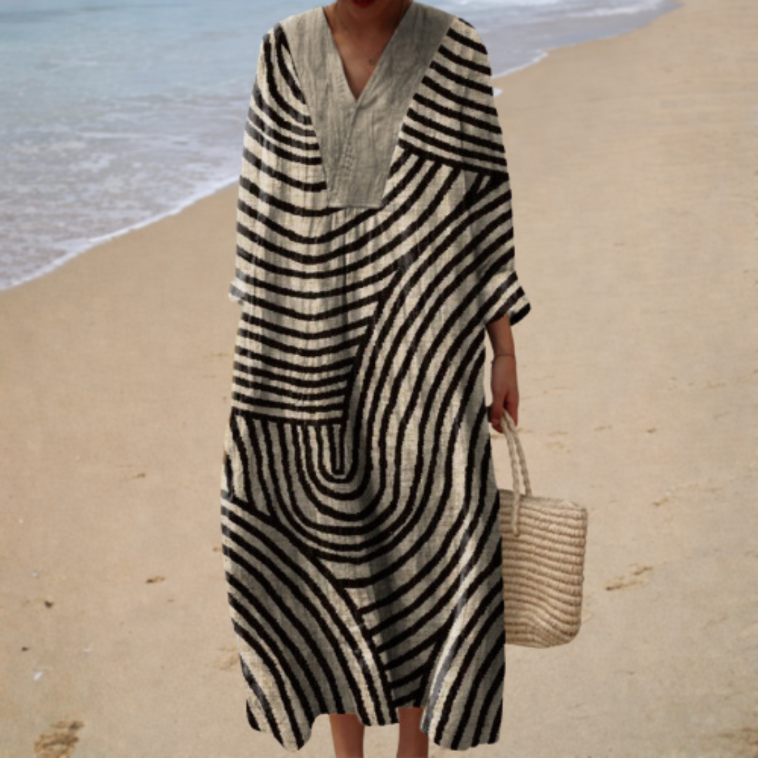 Solène™ | Robe Longue Graphique