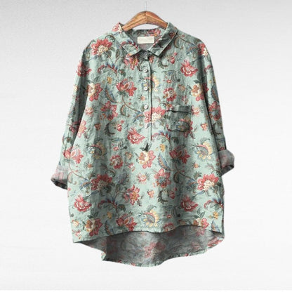Séraphine™ | Blouse florale artistique