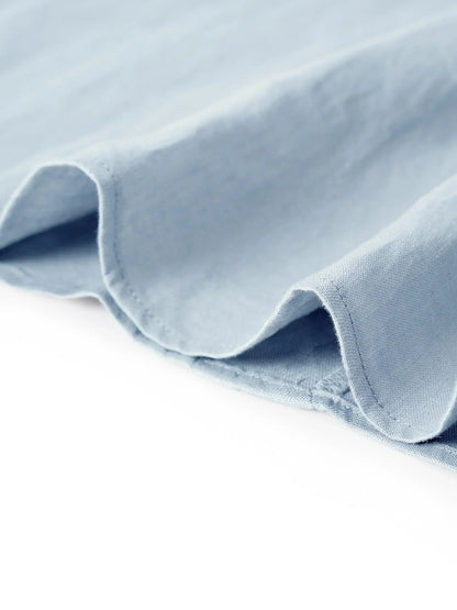 Jeanne™ | Robe longue en lin à manches courtes