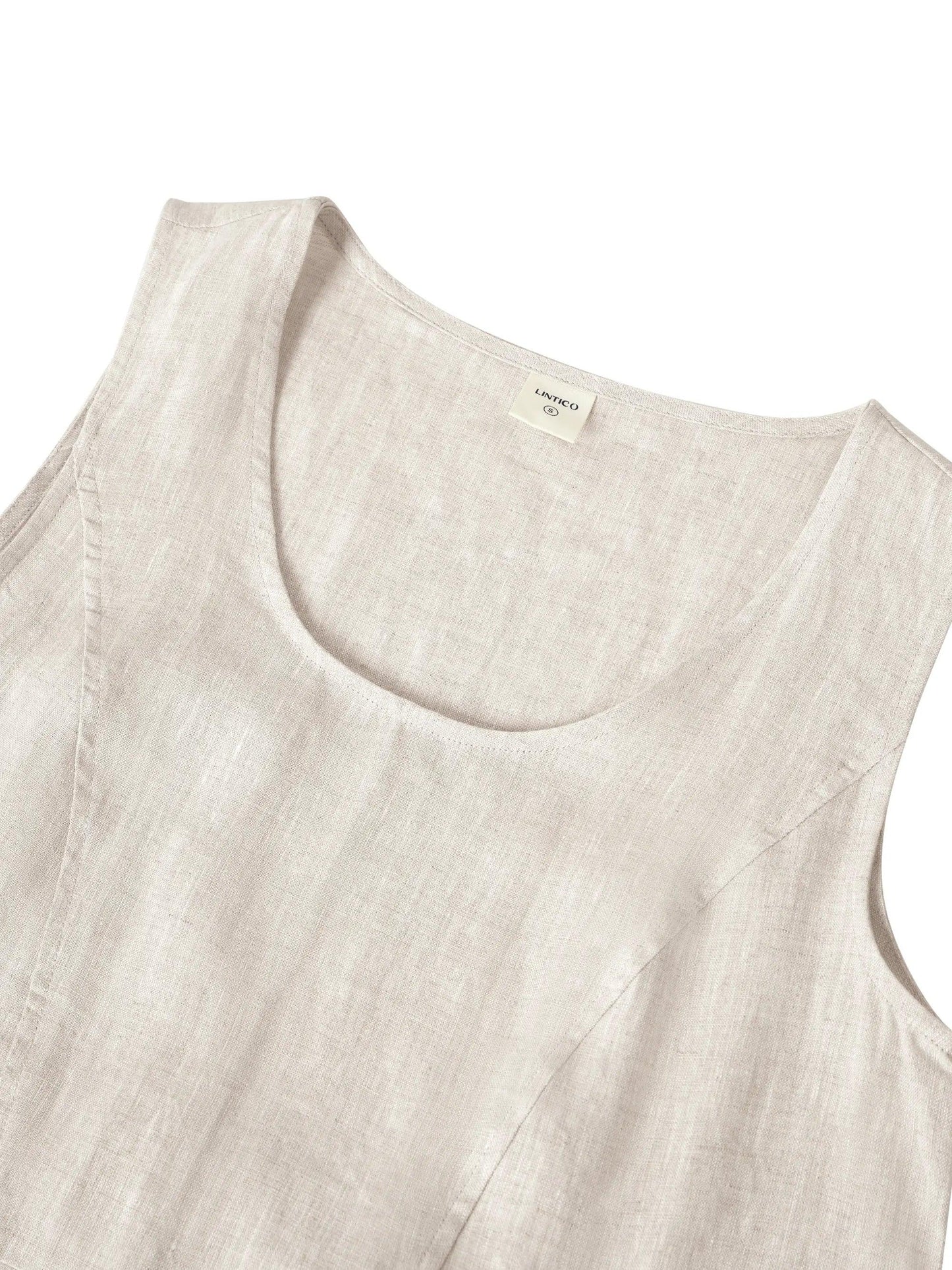 Amandine™ | Robe de plage en lin coupe évasée