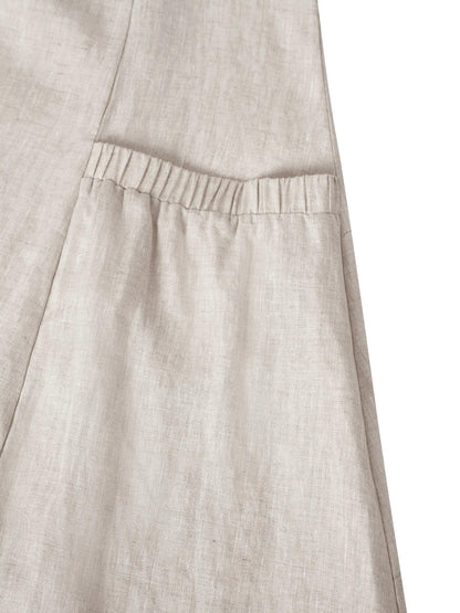 Amandine™ | Robe de plage en lin coupe évasée
