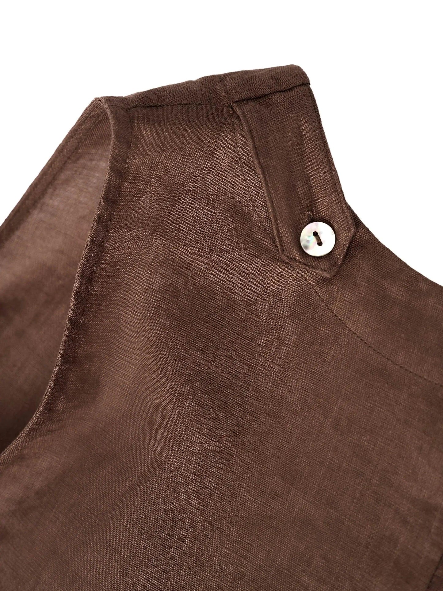 Élina™ | Robe sans manches en lin à coupe A