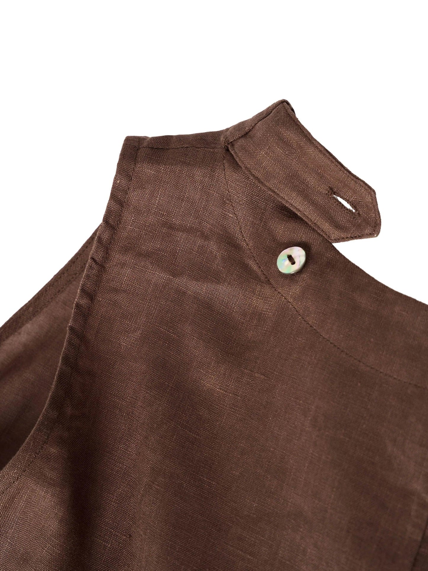 Élina™ | Robe sans manches en lin à coupe A