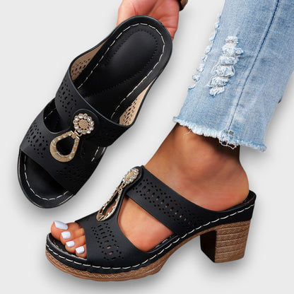 Elvanna™ | Chaussures d’été à talon bloc