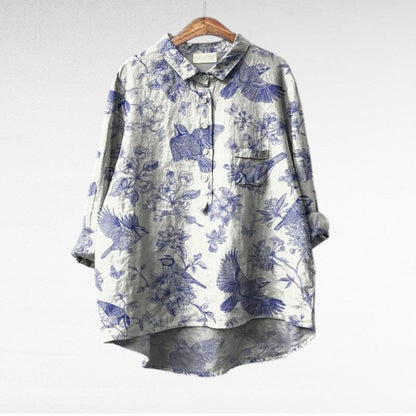 Séraphine™ | Blouse florale artistique