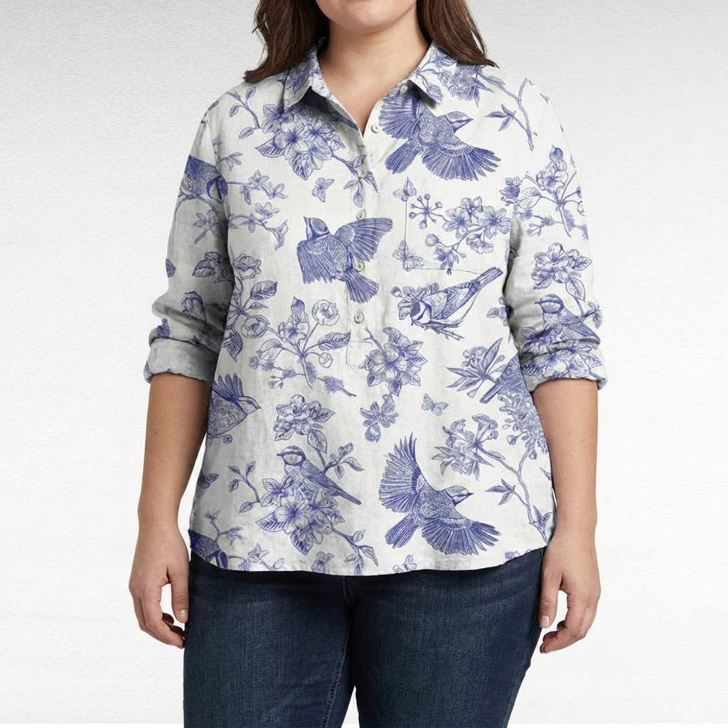 Claire™ | Blouse en lin d’été élégante