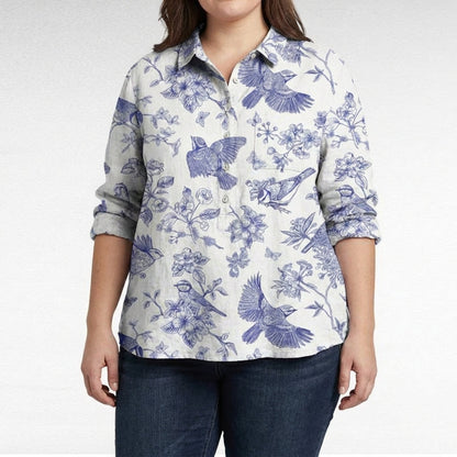 Claire™ | Blouse en lin d’été élégante
