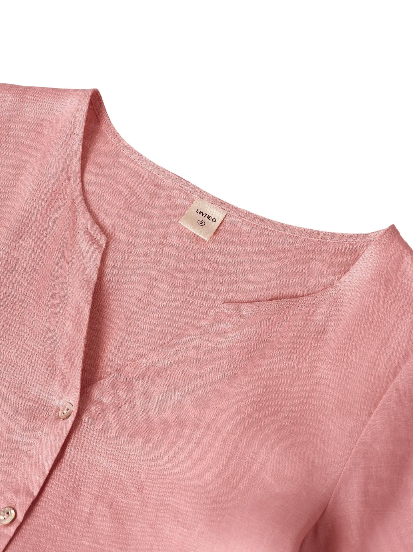 Lucie™ | Robe longue en lin à col en V
