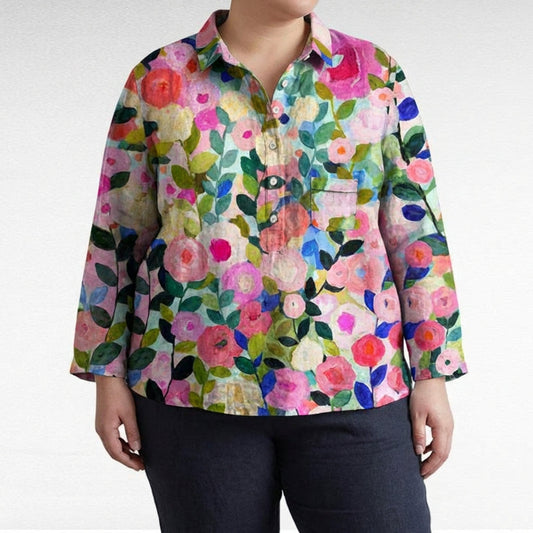 Claire™ | Blouse en lin d’été élégante