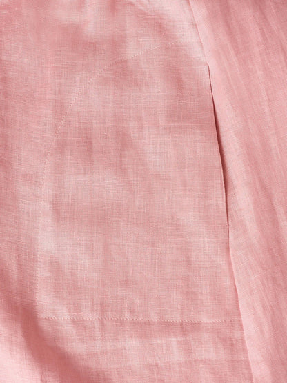 Lucie™ | Robe longue en lin à col en V