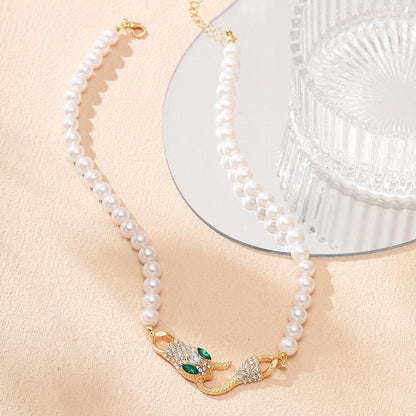 Aline™ | Collier serpent de perles