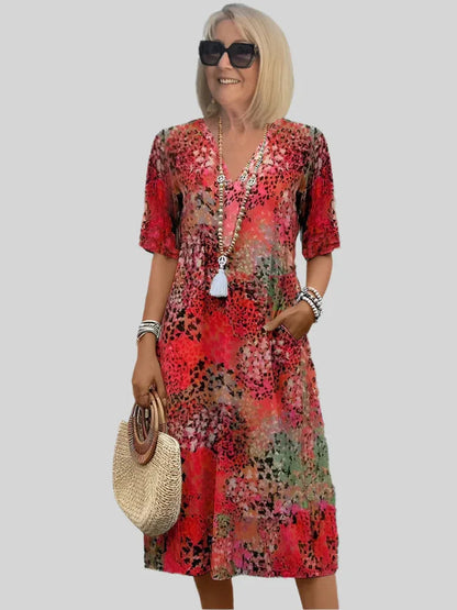 Koro | Vintage-Kleid mit Druck