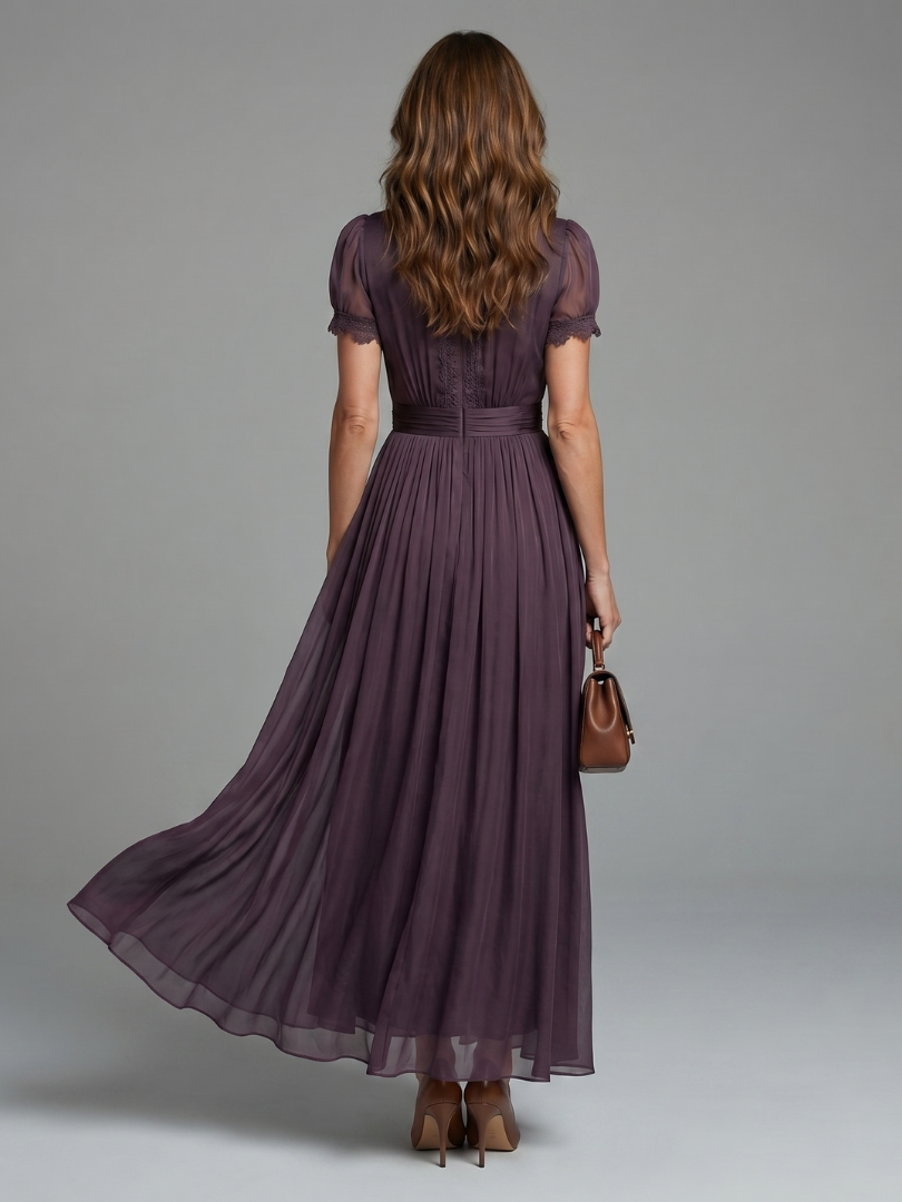 Romane™ | Robe maxi col montant