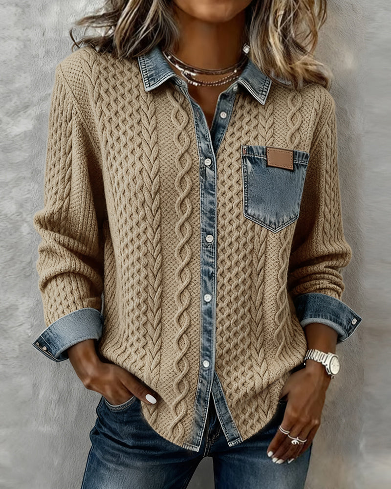 Makayla™ | Kontrastierendes Mesh-Hemd