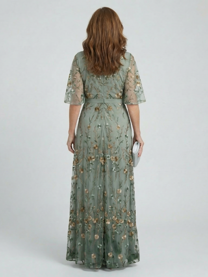 Léontine™ | robe longue à Effet Cache-Cœur