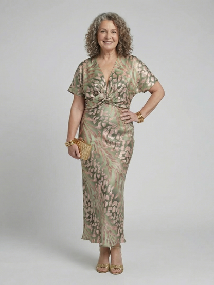 Laurette™ | Robe midi imprimée