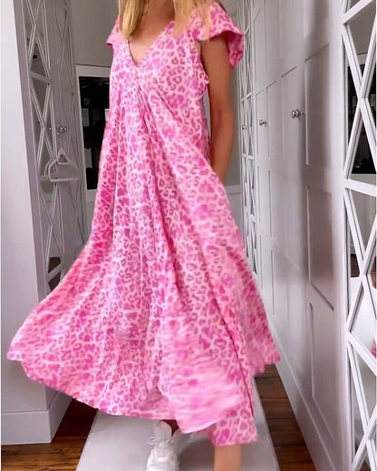 Glaiza | Maxikleid mit V-Ausschnitt