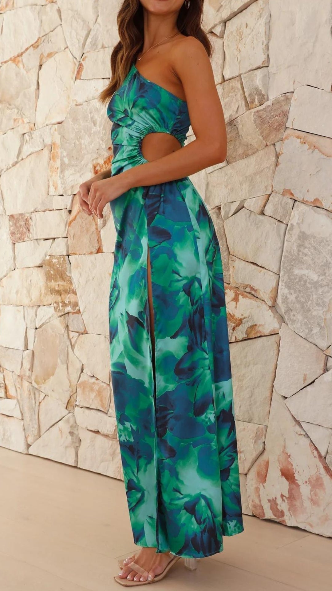 Alexandra™ | Robe verte à fleurs