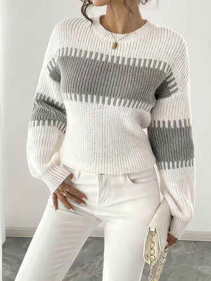 Adelaide | Pull rayé à empiècements colorés