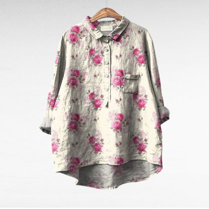 Séraphine™ | Blouse florale artistique
