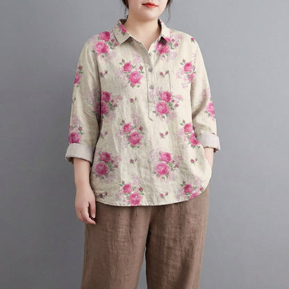 Claire™ | Blouse en lin d’été élégante
