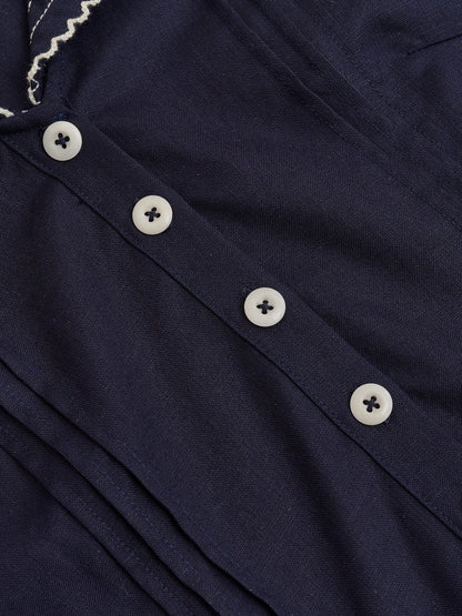 Harper™ | Robe en lin à col en V