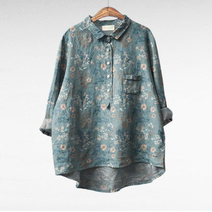 Séraphine™ | Blouse florale artistique