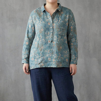 Claire™ | Blouse en lin d’été élégante