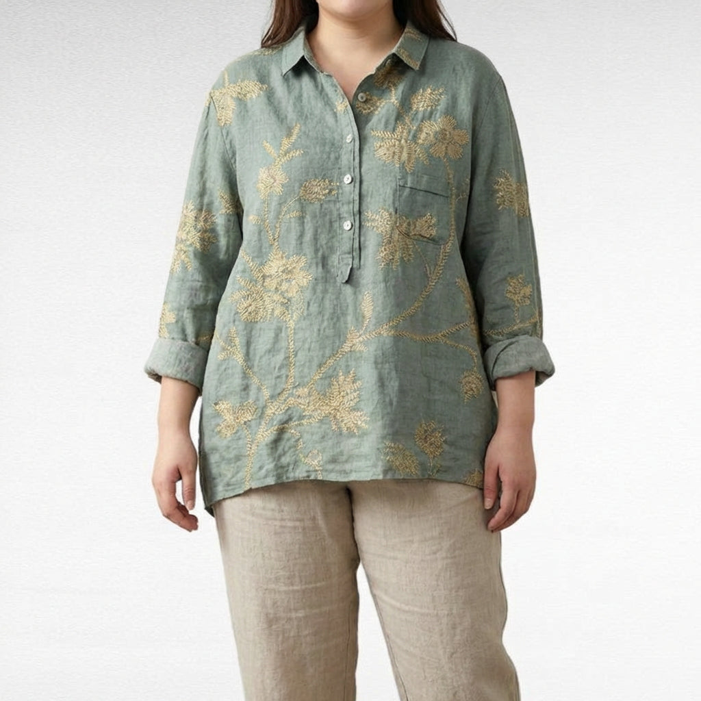 Claire™ | Blouse en lin d’été élégante
